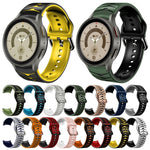 Cinturino in silicone con trama curva per Galaxy Watch 5 Pro 45mm