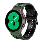 Cinturino in silicone con trama curva per Samsung Galaxy Watch4 4
