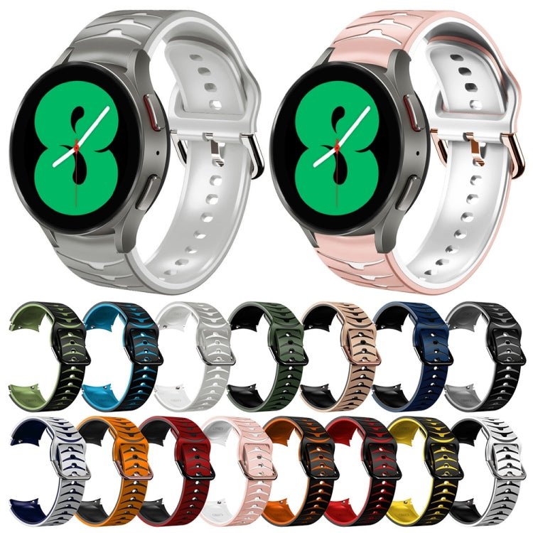 Cinturino in silicone con trama curva per Samsung Galaxy Watch4 4