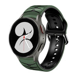 Cinturino in silicone con trama curva per Galaxy Watch4 40mm