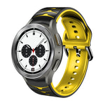 Cinturino in silicone con trama curva per Galaxy Watch4 Classic 4