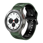 Cinturino in silicone con trama curva per Galaxy Watch4 Classic 4