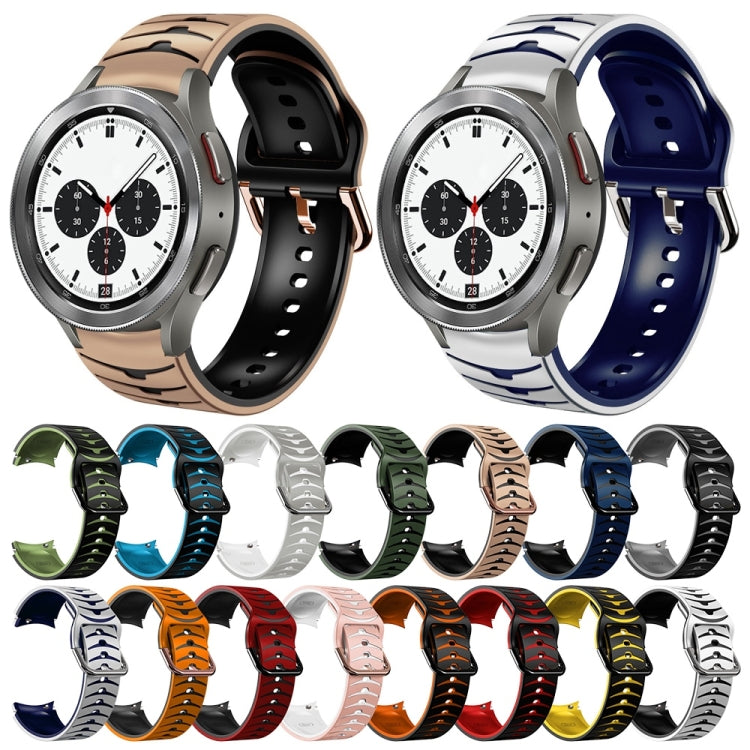 Cinturino in silicone con trama curva per Galaxy Watch4 Classic 4