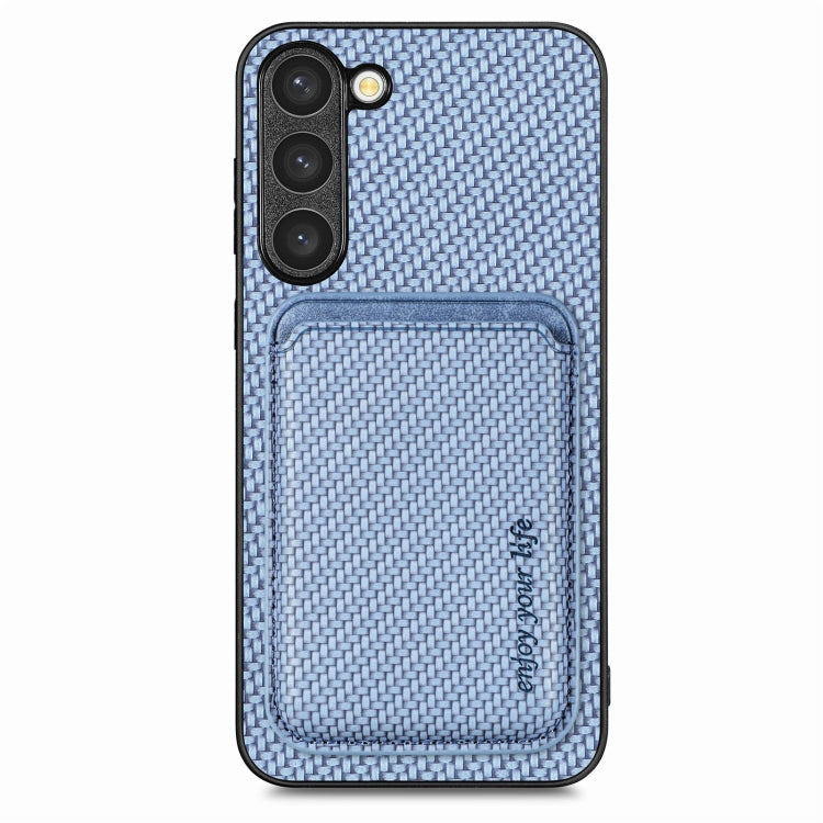 Custodia portafoglio in pelle fibra di carbonio per Galaxy S23 Ul