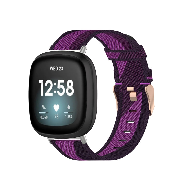 Cinturino in nylon intrecciato per Fitbit Versa 3 e Sense