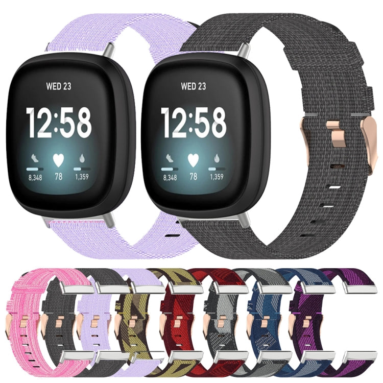 Cinturino in nylon intrecciato per Fitbit Versa 3 e Sense