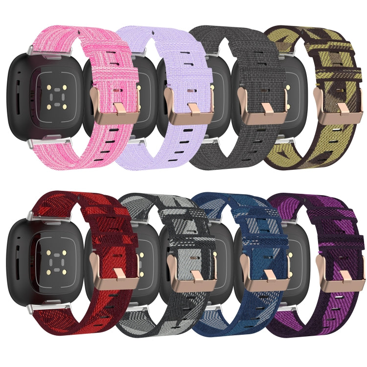 Cinturino in nylon intrecciato per Fitbit Versa 3 e Sense