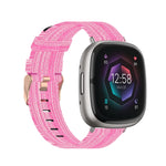 Cinturino in nylon intrecciato per Fitbit Versa 3 e Sense