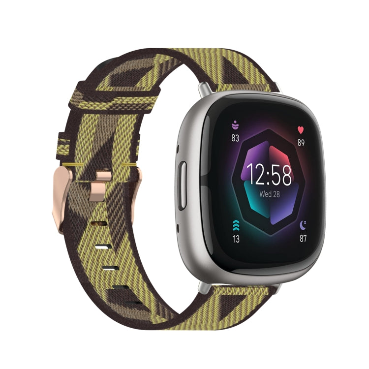 Cinturino in nylon intrecciato per Fitbit Versa 3 e Sense