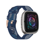 Cinturino in nylon intrecciato per Fitbit Versa 3 e Sense