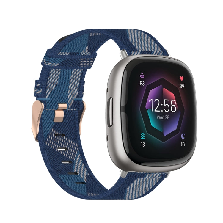 Cinturino in nylon intrecciato per Fitbit Versa 3 e Sense