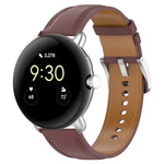 Cinturino in pelle cucito per Google Pixel Watch 41mm