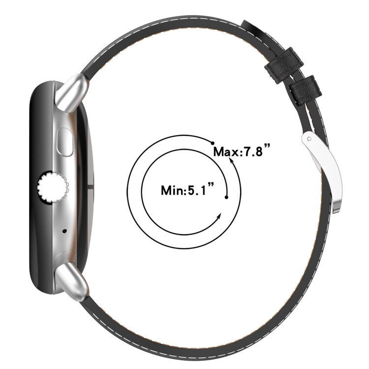 Cinturino in pelle cucito per Google Pixel Watch 41mm