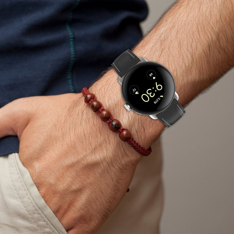 Cinturino in pelle cucito per Google Pixel Watch 41mm