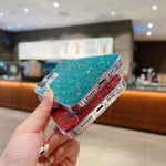Custodia per telefono in TPU epossidico con paillettes glitterate, For iPhone 13, For iPhone 13 mini, For iPhone 12 Pro Max