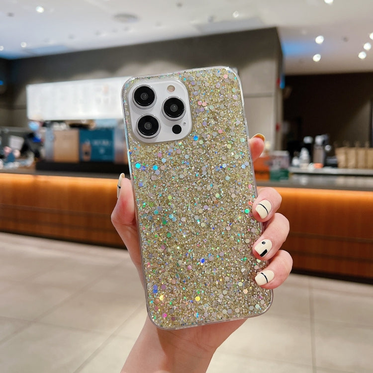 Custodia per telefono in TPU epossidico con paillettes glitterate, For iPhone 13, For iPhone 13 mini, For iPhone 12 Pro Max