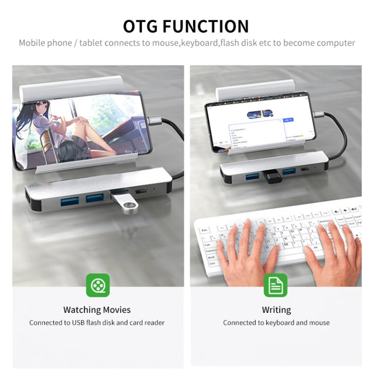 ENKAY Hub Type-C 5 in 1 con HDMI 4K e USB 3.0