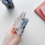 Custodia TPU glitter farfalla per Samsung Galaxy Z Flip4