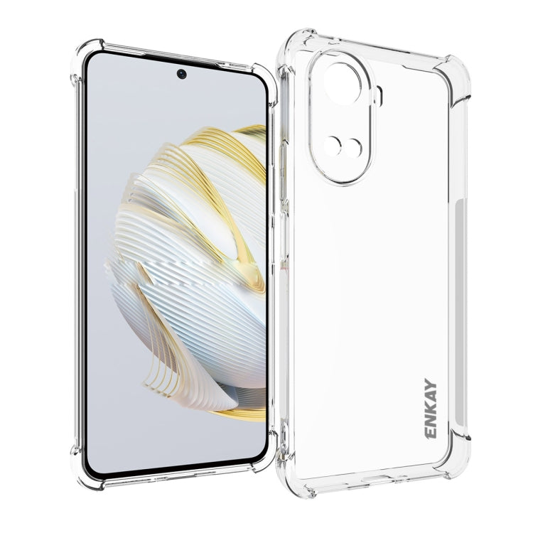 Custodia per telefono antiurto in TPU trasparente ENKAY Hat-Prince, For Huawei Nova 10 SE 4G, For Huawei Nova Y61 4G