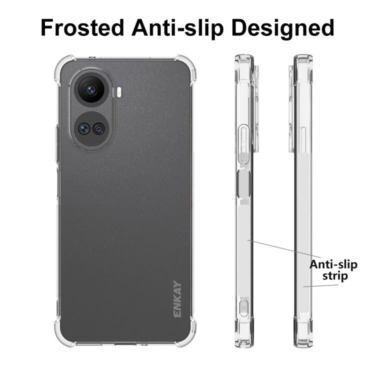 Custodia per telefono antiurto in TPU trasparente ENKAY Hat-Prince, For Huawei Nova 10 SE 4G, For Huawei Nova Y61 4G