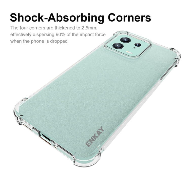 Custodia per telefono antiurto in TPU trasparente ENKAY Hat-Prince, For Xiaomi 13, For Xiaomi 13 Pro