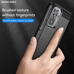 Per Xiaomi Poco M5s Custodia per telefono TPU in fibra di carbonio con trama spazzolata, For Xiaomi Poco M5s