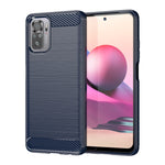 Per Xiaomi Poco M5s Custodia per telefono TPU in fibra di carbonio con trama spazzolata, For Xiaomi Poco M5s