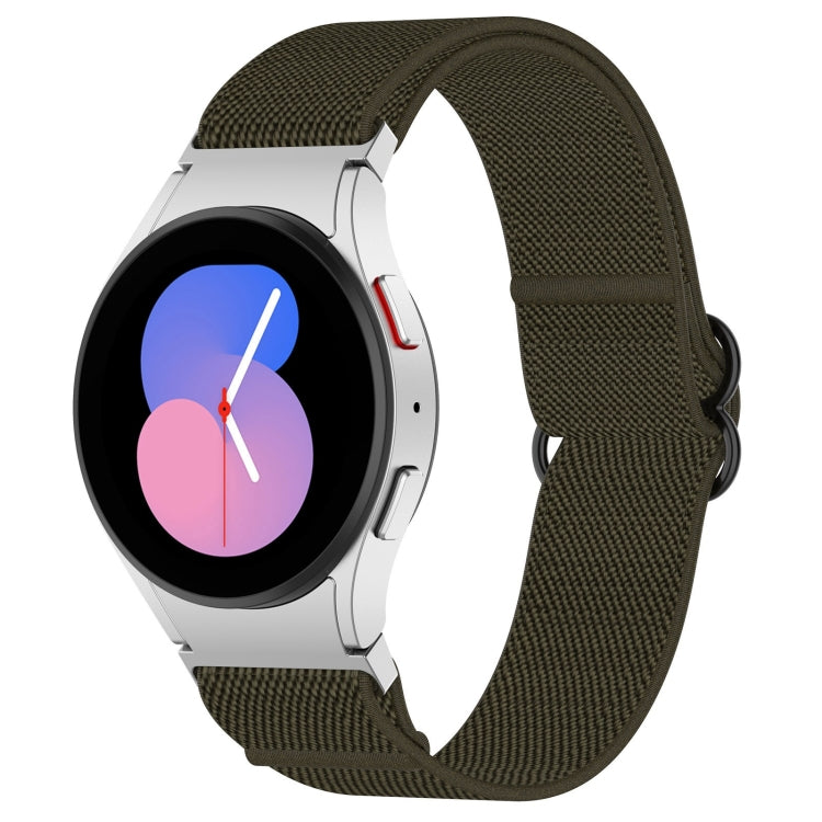 Cinturino nylon elasticizzato con fibbia nera per Galaxy Watch