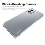 ENKAY Custodia per telefono antiurto in TPU trasparente, For Motorola Moto G 5G 2023, For Motorola Moto G53 5G, For Motorola Moto X40 5G