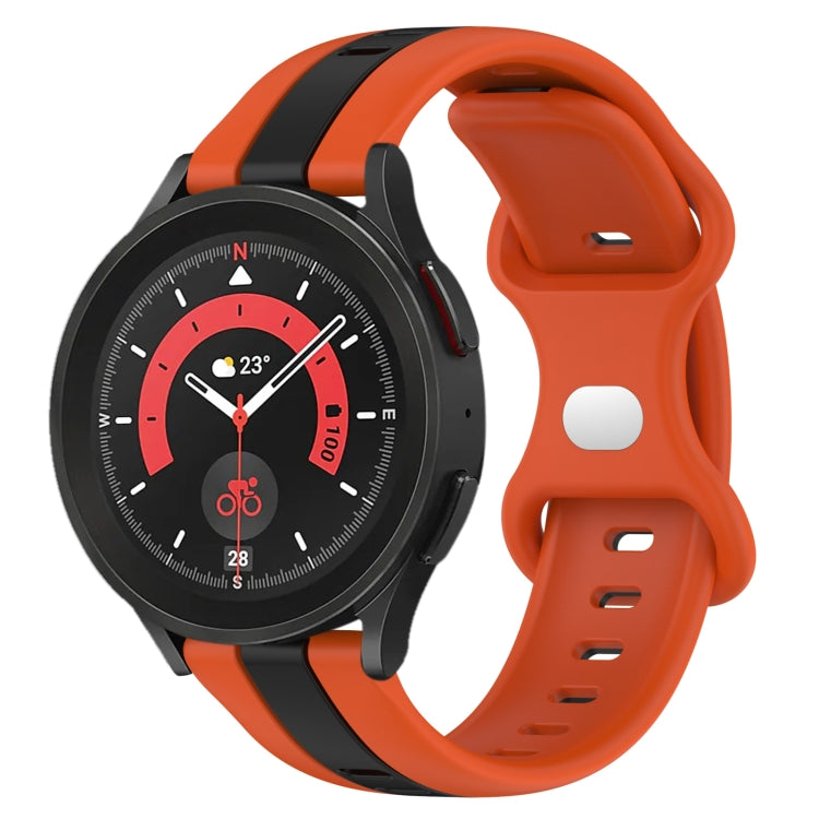 Cinturino in silicone bicolore 20mm per Samsung Galaxy Watch4 44m