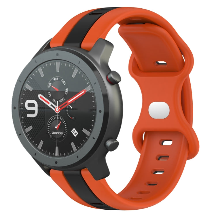 Cinturino in silicone bicolore 22 mm per Amazfit GTR 47mm