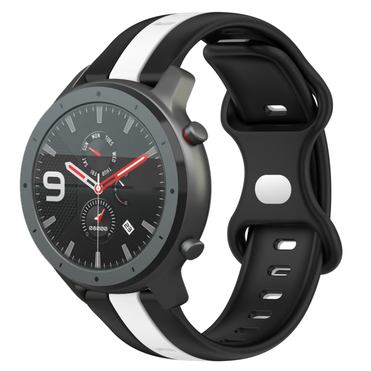 Cinturino in silicone bicolore 22 mm per Amazfit GTR 47mm