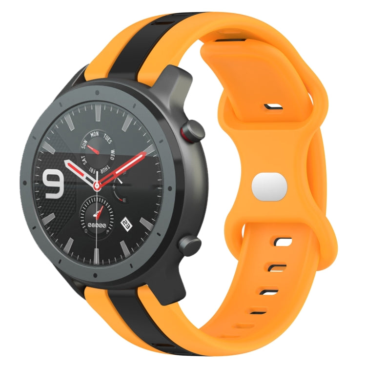 Cinturino in silicone bicolore 22 mm per Amazfit GTR 47mm