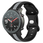 Cinturino in silicone bicolore 22 mm per Amazfit GTR 47mm