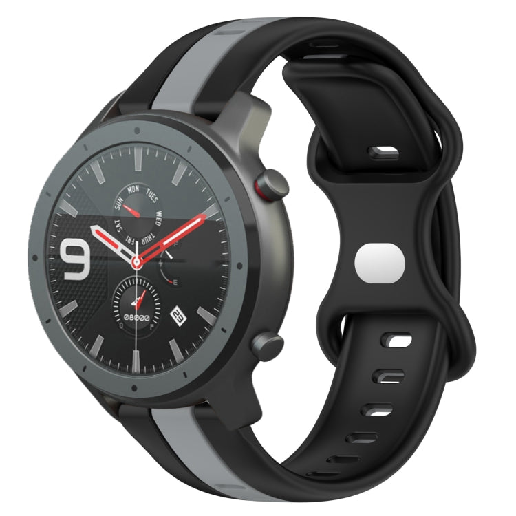Cinturino in silicone bicolore 22 mm per Amazfit GTR 47mm