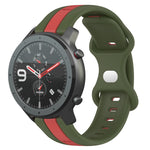 Cinturino in silicone bicolore 22 mm per Amazfit GTR 47mm
