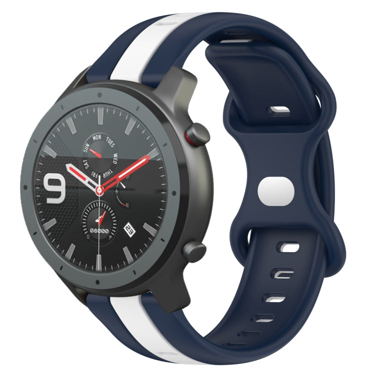 Cinturino in silicone bicolore 22 mm per Amazfit GTR 47mm