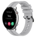 Cinturino in silicone a strisce concave da 22 mm, For Amazfit GTR 2, For Amazfit 3