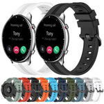 Cinturino in silicone a strisce concave da 22 mm, For Amazfit GTR 2, For Amazfit 3