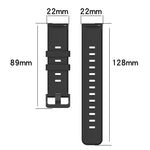 Cinturino in silicone a strisce concave da 22 mm, For Amazfit GTR 2, For Amazfit 3