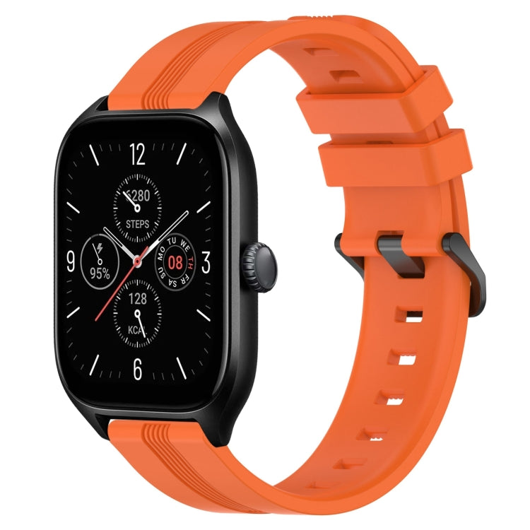 Cinturino in silicone a strisce concave da 20 mm, For Amazfit GTS 4, For Amazfit GTS 3