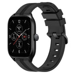 Cinturino in silicone a strisce concave da 20 mm, For Amazfit GTS 4, For Amazfit GTS 3