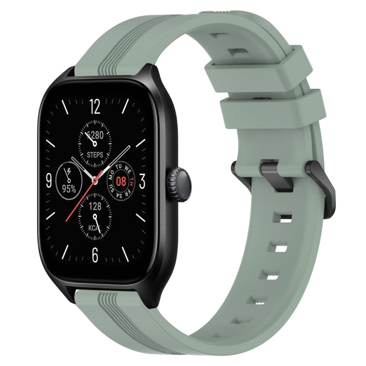 Cinturino in silicone a strisce concave da 20 mm, For Amazfit GTS 4, For Amazfit GTS 3