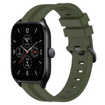 Cinturino in silicone a strisce concave da 20 mm, For Amazfit GTS 4, For Amazfit GTS 3