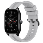 Cinturino in silicone a strisce concave da 20 mm, For Amazfit GTS 4, For Amazfit GTS 3