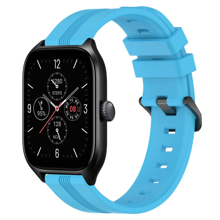 Cinturino in silicone a strisce concave da 20 mm, For Amazfit GTS 4, For Amazfit GTS 3