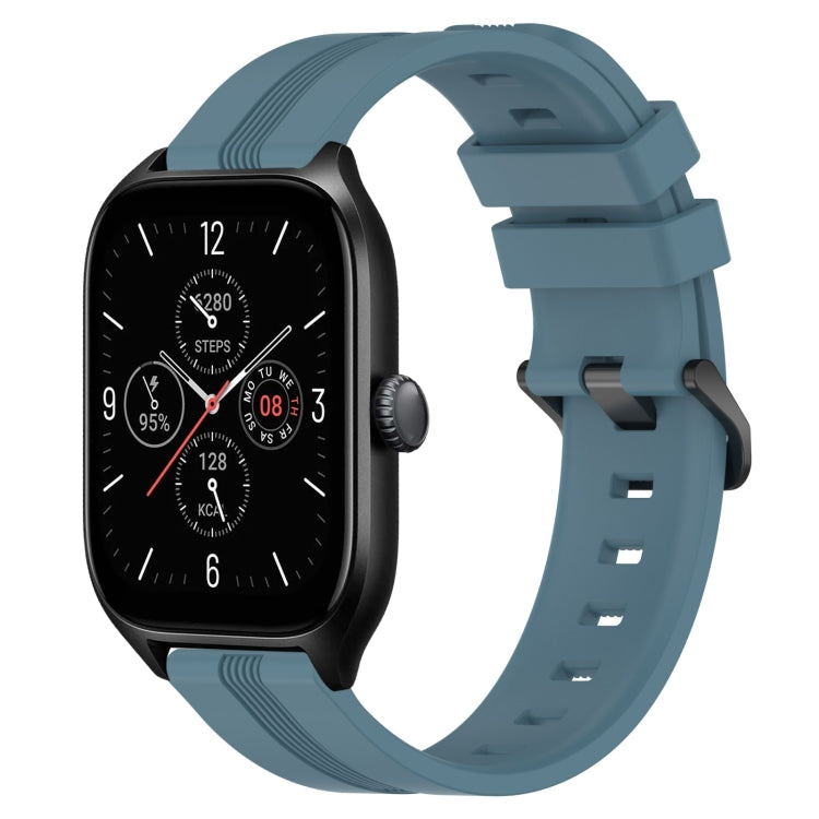 Cinturino in silicone a strisce concave da 20 mm, For Amazfit GTS 4, For Amazfit GTS 3