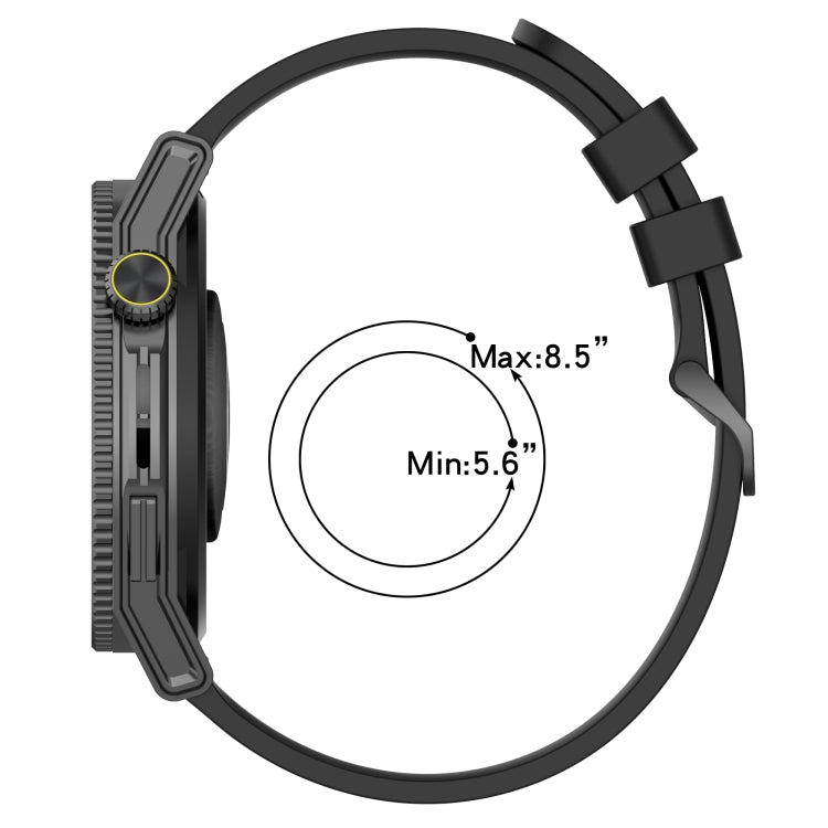Cinturino in silicone a strisce concave da 20 mm, For Amazfit GTS 4, For Amazfit GTS 3