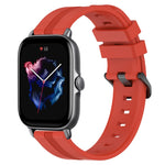 Cinturino in silicone a strisce concave da 20 mm, For Amazfit GTS 4, For Amazfit GTS 3