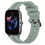 Cinturino in silicone a strisce concave da 20 mm, For Amazfit GTS 4, For Amazfit GTS 3